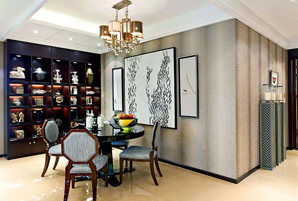 新中式裝修設(shè)計，裝修設(shè)計會舍圖(五)