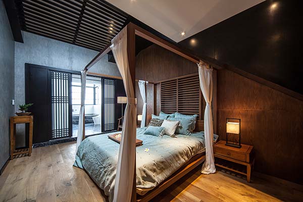 新中式裝修設計，裝修設計會舍圖(六)