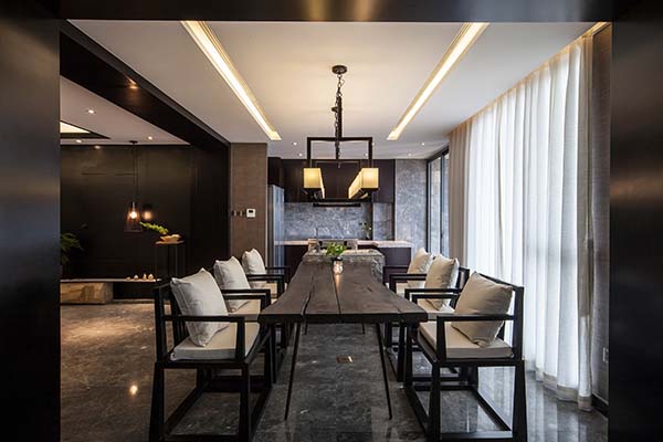 新中式裝修設(shè)計，裝修設(shè)計會舍圖(六)