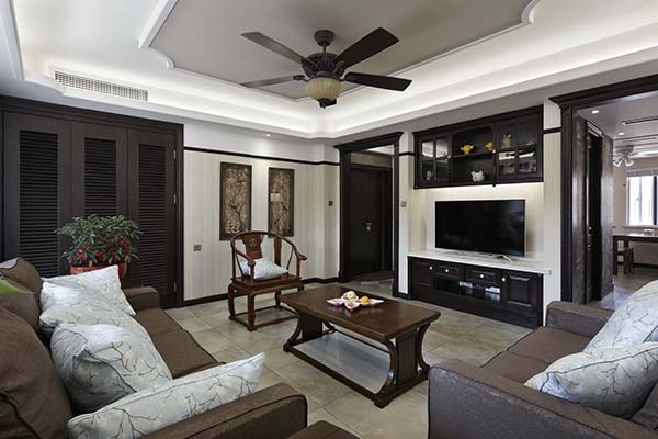 新中式裝修設(shè)計，裝修設(shè)計會舍圖(七)