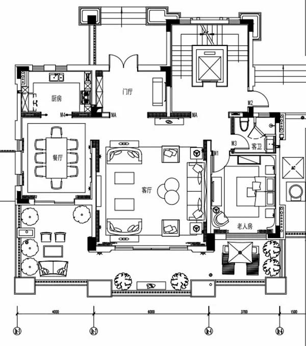 新中式裝修設(shè)計，裝修設(shè)計會舍圖(八)