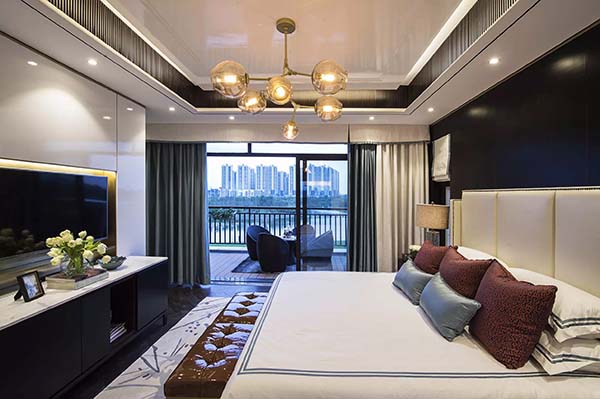 新中式裝修設(shè)計，裝修設(shè)計會舍圖(八)