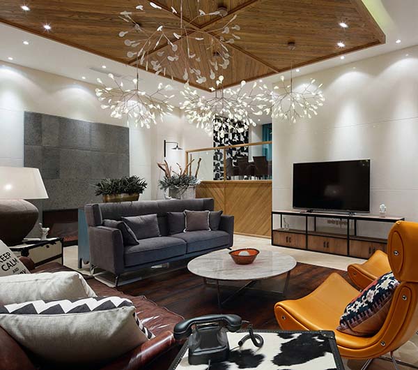 新中式裝修設(shè)計，裝修設(shè)計會舍圖(九)