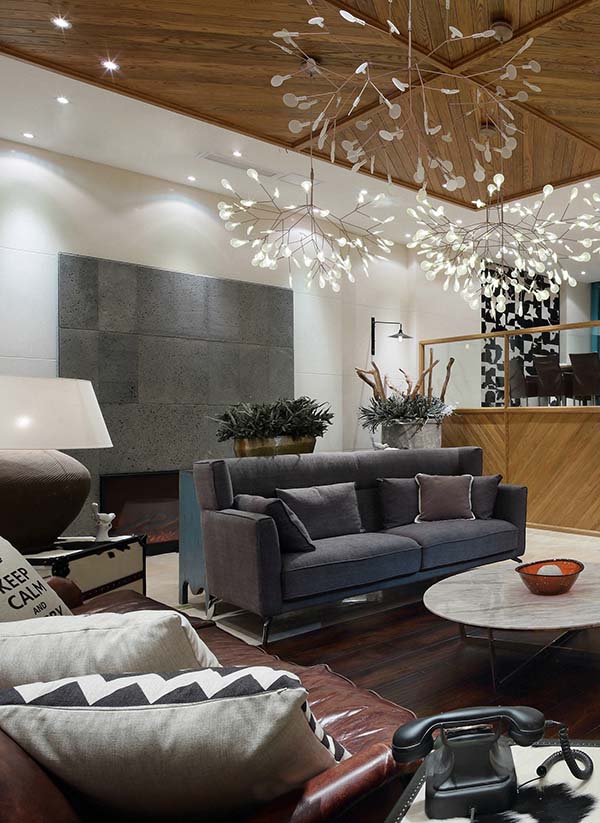 新中式裝修設(shè)計，裝修設(shè)計會舍圖(九)