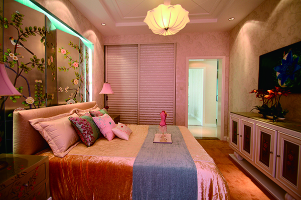 淡菜琉璃新中式裝修風格的會舍設計圖