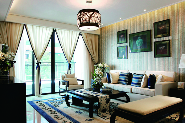 新中式別墅裝修設(shè)計(jì)，愛(ài)上青花瓷