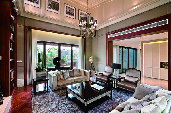 高爾夫別墅，新中式裝修別墅