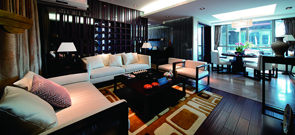 新中式別墅裝修，天邑灣樣板圖