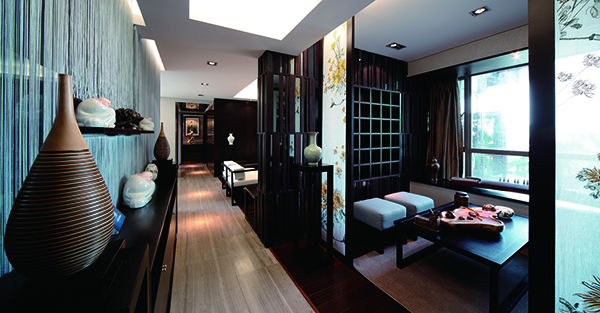 新中式別墅裝修，天邑灣樣板圖