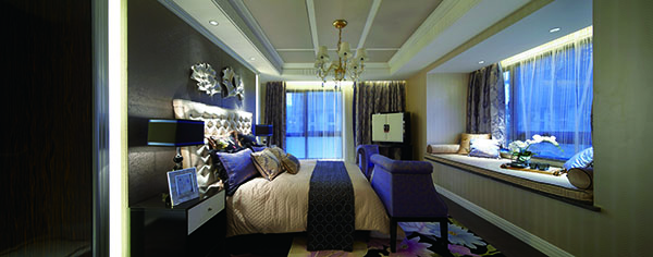 新中式會舍裝修設(shè)計(jì)，紫晶山