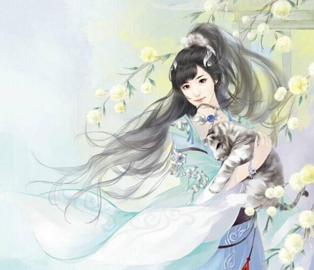 屆笑春桃兮，云堆翠髻