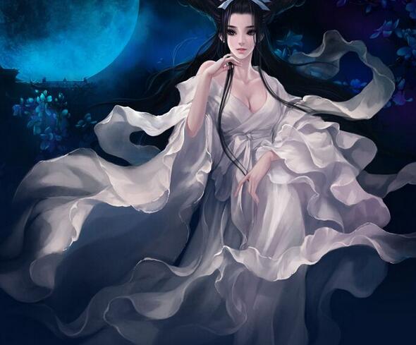 白衣女子，傾城傾國