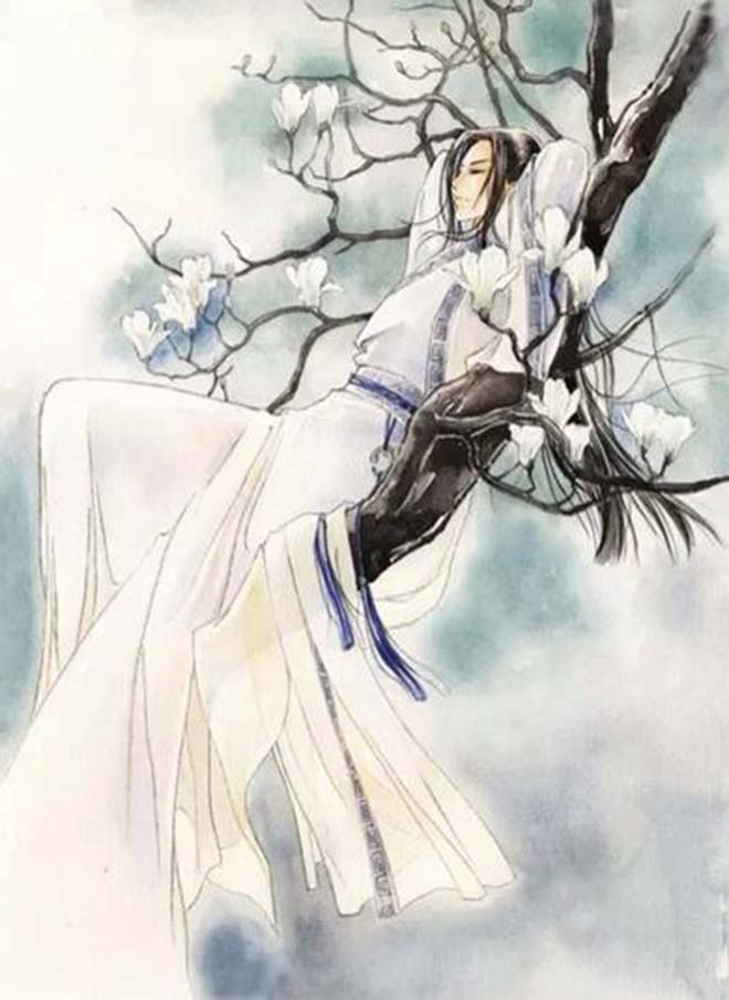 古風(fēng)圖片，白衣翩翩公子