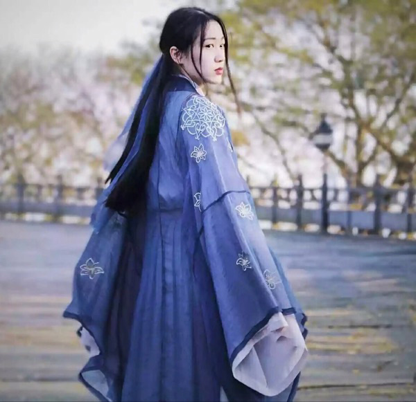 魏晉風兩重交領齊腰襦裙大袖衫