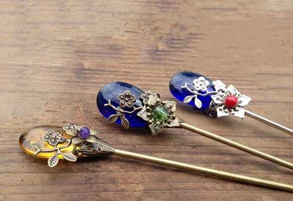 大水滴古典匠心啟航閱讀盤(pán)發(fā)發(fā)簪單簪