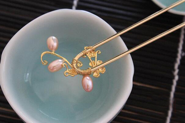 匠心啟航閱讀發(fā)簪  珍珠發(fā)簪發(fā)釵