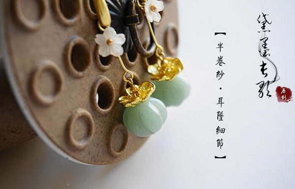 天然東陵玉耳墜 匠心啟航閱讀耳飾