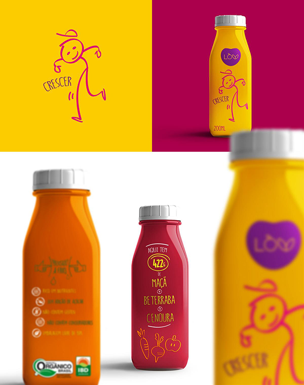 果蔬汁包裝設(shè)計(jì)圖，創(chuàng)意果蔬產(chǎn)品包裝