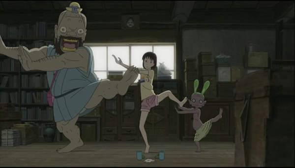 動漫圖片，《給桃子的信》女主與三只妖怪