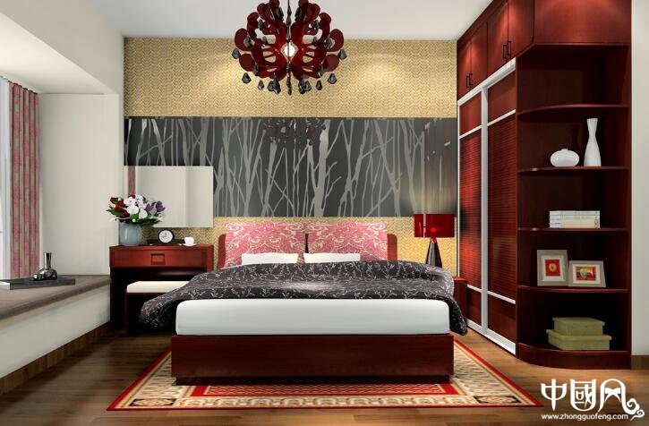 臥室中擺設旺財?shù)娘L水