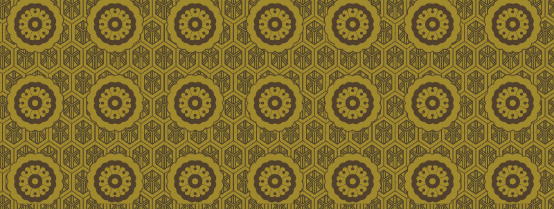 中國傳統(tǒng)服飾復(fù)古圓花圖案系列二，矢量素材