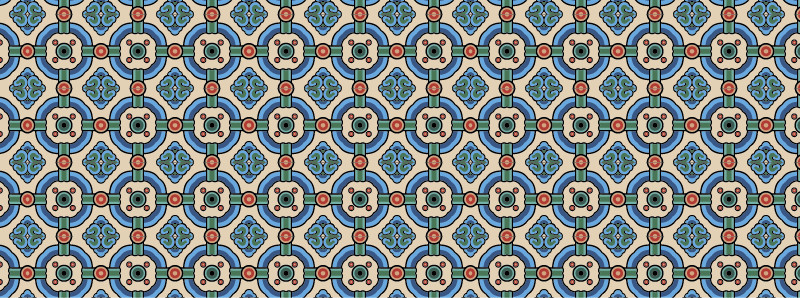 中國傳統(tǒng)明代服飾環(huán)環(huán)相扣圖案，矢量素材