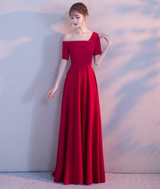 性感露肩中式禮服，甜美氣質(zhì)晚禮服