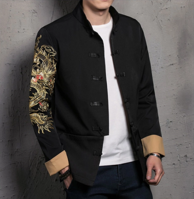 個性刺繡匠心啟航閱讀唐裝