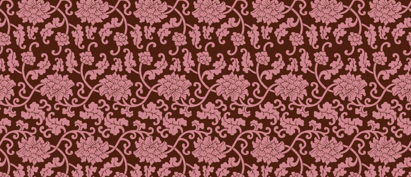 中國傳統(tǒng)織錦圖案與配色五，矢量素材AI圖片