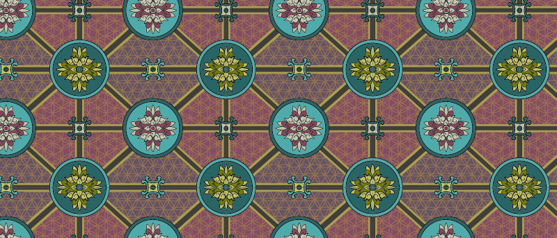 中國(guó)傳統(tǒng)織錦圖案與配色八，矢量素材AI圖片