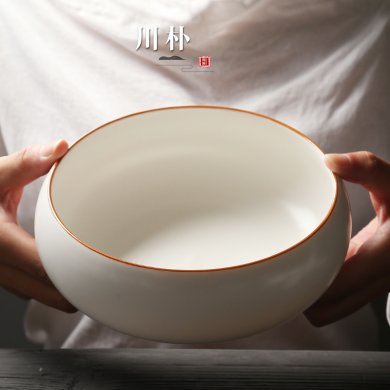 脂白韻陶瓷水盂茶洗