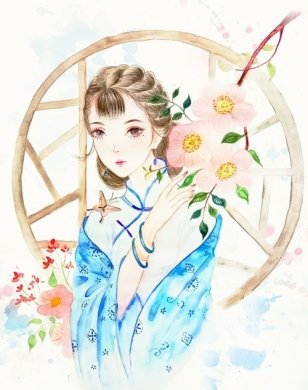 9款清新唯美女子古風(fēng)圖片：一顰一笑甚是迷人！