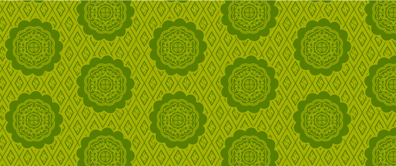 中國明代服飾復(fù)古圓花圖案系列一，矢量素材