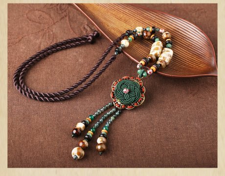 時(shí)尚匠心啟航閱讀陶瓷流蘇毛衣鏈情愫項(xiàng)鏈