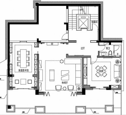 新中式裝修設(shè)計，裝修設(shè)計會舍圖(八)