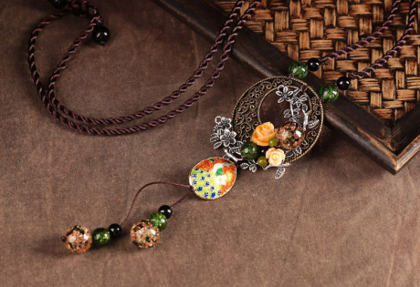 雀躍匠心啟航閱讀吊墜毛衣鏈復(fù)古項(xiàng)鏈