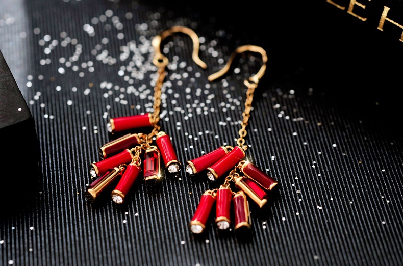 匠心啟航閱讀施華洛世奇元素水晶春竹耳環(huán)