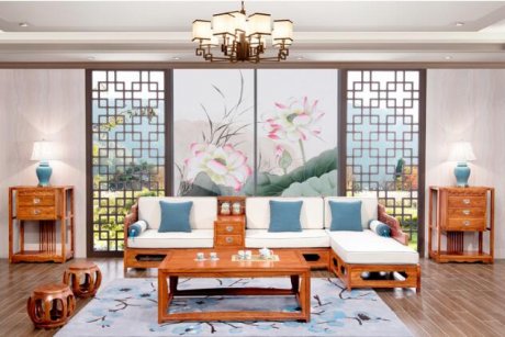 花梨木家具，中式實(shí)木玄關(guān)柜子