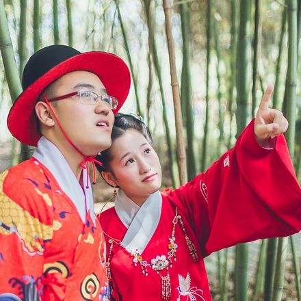 執(zhí)子之手與子偕老唯美頭像，唯美古風情侶頭像