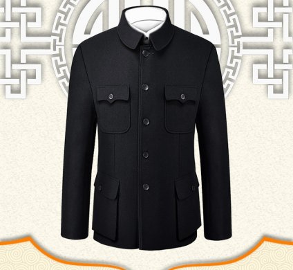 匠心啟航閱讀民國中華立領(lǐng)中山裝