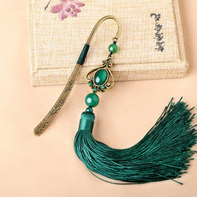 匠心啟航閱讀古典創(chuàng)意金屬精致流蘇書簽