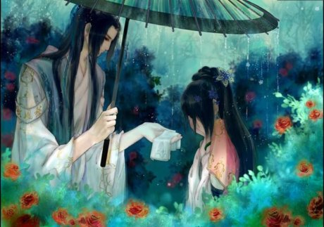 唯美古風(fēng)圖片：一句君無戲言，妾等百年