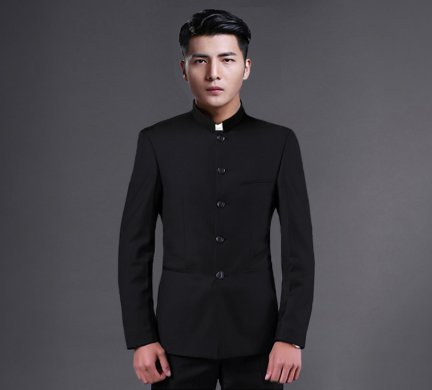 時(shí)尚匠心啟航閱讀立領(lǐng)休閑男士中山裝