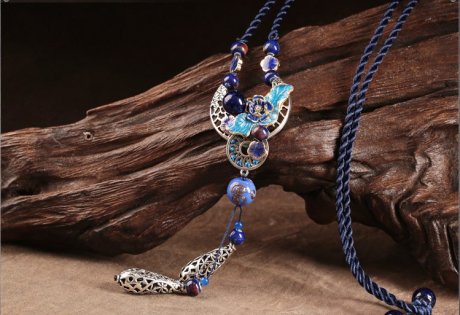 云水步生蓮項(xiàng)鏈，清雅脫俗首飾