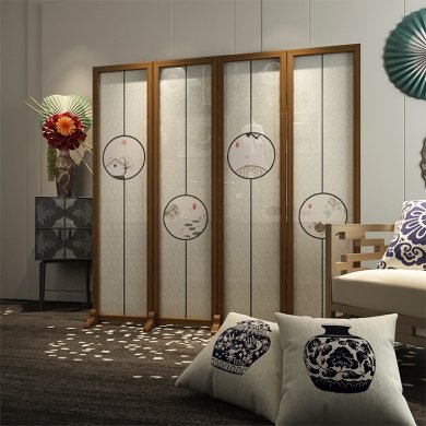 憶江南雅韻屏風，愜意雅致中式屏風