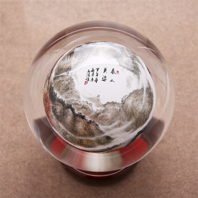 創(chuàng)意展宏圖鷹水晶球，水晶是什么？