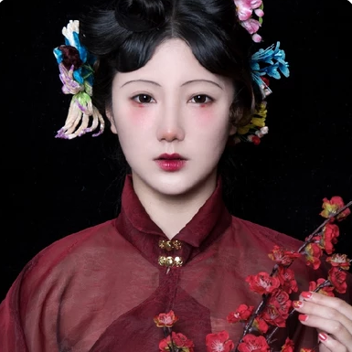 典雅梅花女生頭像，唯美古風(fēng)真人頭像