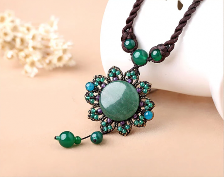 東陵玉配飾鎖骨鏈時尚民族風(fēng)項鏈?zhǔn)罪? / data-BFhe=