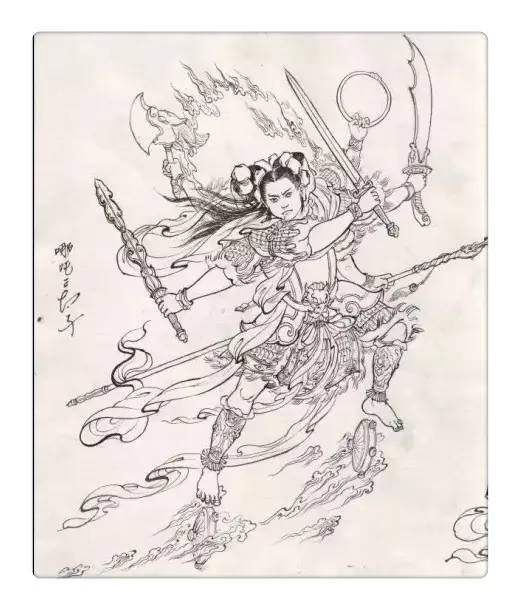 致敬經(jīng)典《西游記》，傳統(tǒng)文化手繪插畫(huà)