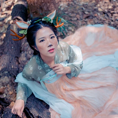 麋鹿精靈女生頭像，唯美古風(fēng)真人頭像